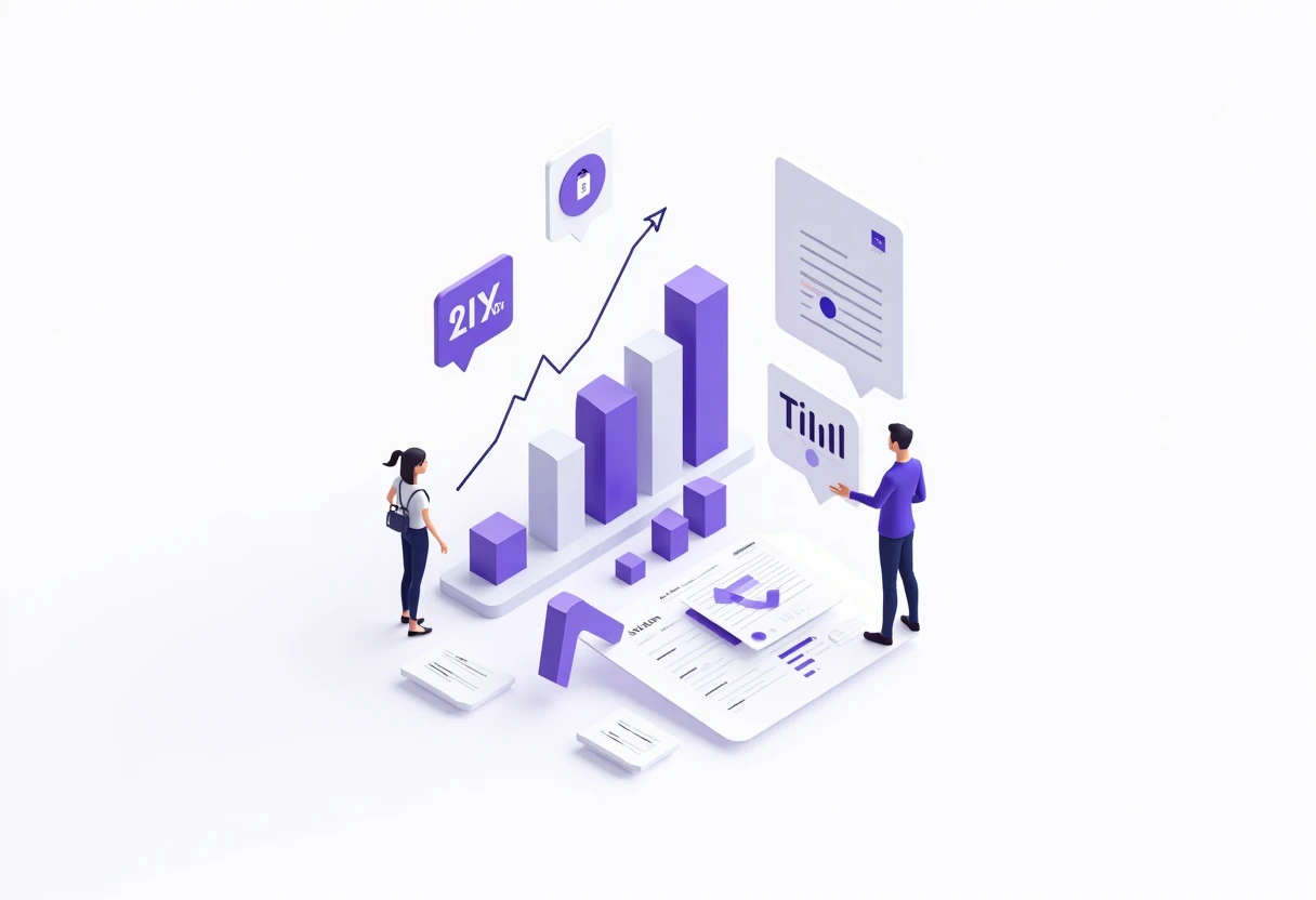 Loan comparison dashboard illustration