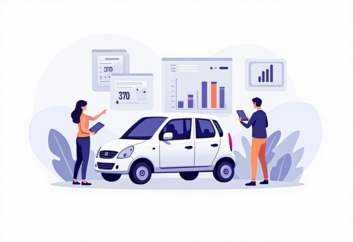 Visualizing car loan metrics