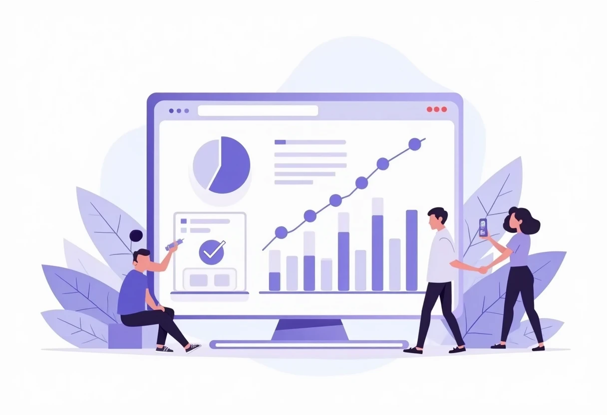 Loan comparison dashboard illustration