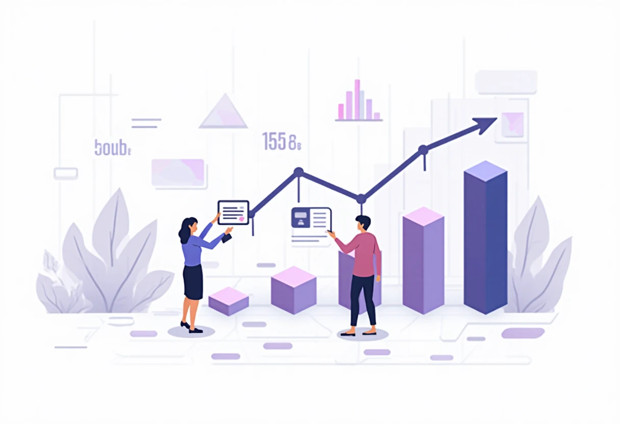 Loan comparison dashboard illustration
