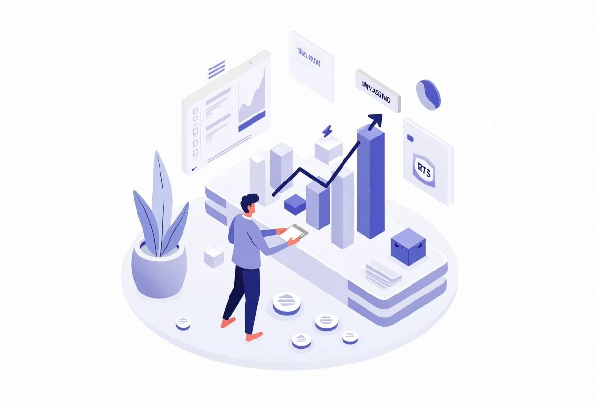 Loan comparison dashboard illustration