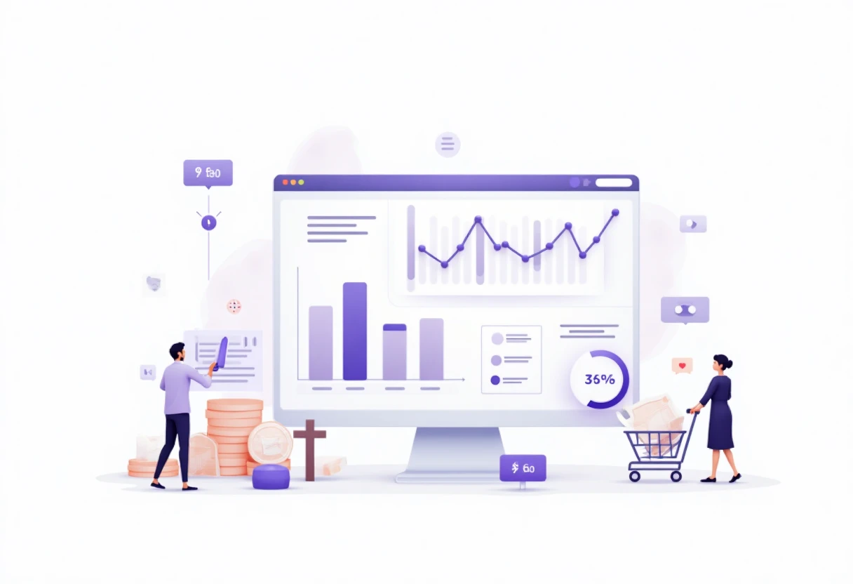 Loan comparison dashboard illustration